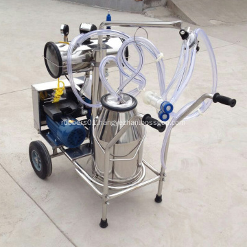 milking machine with stainless steel bucket